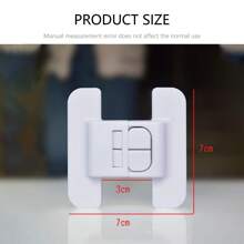 4pcs Baby Transparent Cabinet Locks, ABS Material Safety Fridge Lock Buckles, Child Safety Lock Clips For Refrigerator, Water Dispenser, Single-Door Fridge