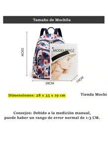 Women's School Backpack Travel Casual Multifunctional Fashion Lady - 粉色 - 查看 5
