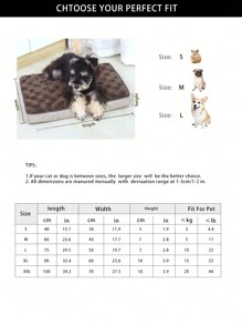 1PC Memory Foam Pet Bed With Removable Washable Faux Rabbit Fur Cover Orthopedic Waterproof Dog Bed For Crate Anti-Slip Bottom For Large, Jumbo, Medium, Small Dogs Cats Breeds - Khaki - View 3