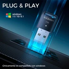 Mini Dual Usb 2.0 Bluetooth 5.3 Adapter For PC Laptop Speaker Wireless Mouse Keyboard Headphones High Speed - Black - View 5