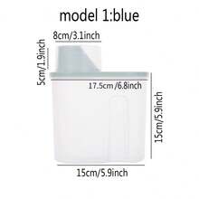 1 Pieza Contenedor De Almacenamiento De Cocina Para Granos Y Recipiente De Arroz Transparente, Bote Sellado De Plástico Transparente - Multicolor - Ver 8