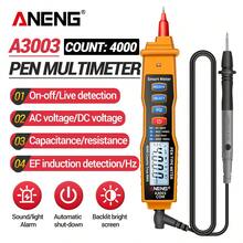 ANENG Đa Kiểm thử Bút Kiểu Số Vạn năng Với 4000 Counts Ohmmeter Hz Cầm tay Kiểm thử Công cụ - Màu vàng - Xem 5