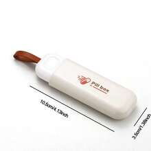 1件戶外運動多功能收納袋收納盒新款家用便攜式小藥盒一日藥盒便攜式藥盒迷你藥丸盒家庭辦公室戶外多用途收納袋 - 白色 - 查看 7