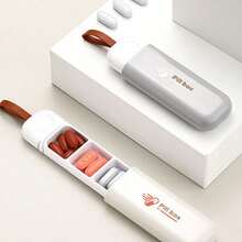 1件戶外運動多功能收納袋收納盒新款家用便攜式小藥盒一日藥盒便攜式藥盒迷你藥丸盒家庭辦公室戶外多用途收納袋 - 白色 - 查看 6