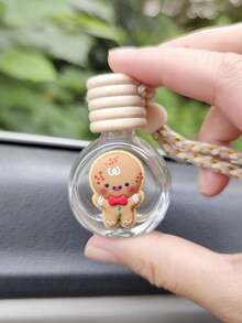 1pc Christmas Gingerbread Man Aromatherapy Bottle Pendant - Multicolor - View 2