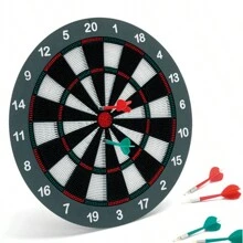 1 組 6 個軟尖飛鏢,附 1 個 41 公分式/懸掛式飛鏢板 - 彩色 - 查看 1