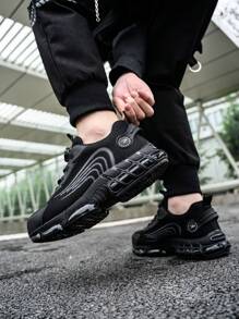 男士黑色夏季防滑工作鞋，带旋转纽扣闭合，鞋子 - 黑色 - 查看 10