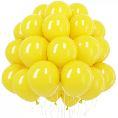 15/45/100PCS 5/10/12inch Yellow Balloons Latex Balloons  Helium Balloons For Birthday Graduation  Shower Wedding Holiday Party Decoration, Yellow Ribbon, Back To School Valentine Day
