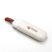 1件戶外運動多功能收納袋收納盒新款家用便攜式小藥盒一日藥盒便攜式藥盒迷你藥丸盒家庭辦公室戶外多用途收納袋 - 白色 - 查看 1