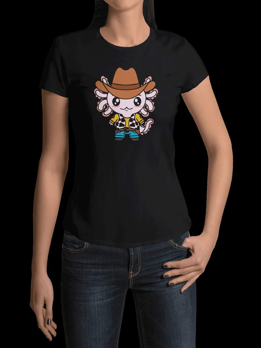 Women T-Shirts - Black - View 1