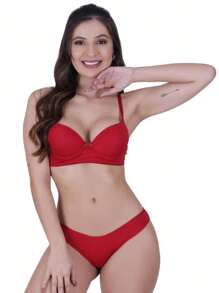 Women Bra & Panty Sets - Red - View 1