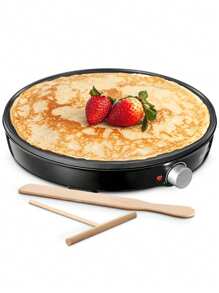 Plancha Eléctrica Para Uso En El Hogar, Combinación De Grill Y Plancha Antiadherente Multipropósito - Negro - Ver 1