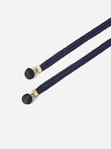 1pc Blue Ball Beaded Waist Chain For Women - Navy Blue - View 3