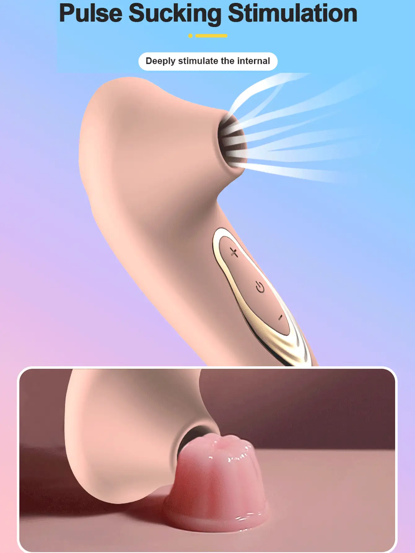 Clitoral Suction Device Clitoral Vibrator Clitoral Stimulator Nipple Suction Device Female Adult Sex Toy - Baby Pink - View 4