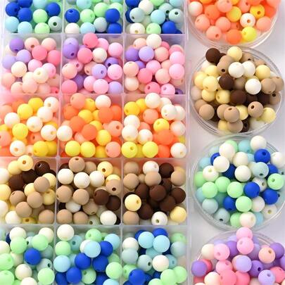 6MM/8MM Matte Mix Colors Acrylic Round Beads for Jewelry, Frosted Balls Pastel Beads Loose Spacer for Bracelet Necklace Making  DIY Crafts