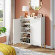 Tribesigns Large Shoe Cabinet, 30 Pairs Entryway Shoe Storage Cabinet With Doors And Shelves, 6-Tier Modern Shoes Rack Organizer For Hallway, Closet, Living Room, Bedroom