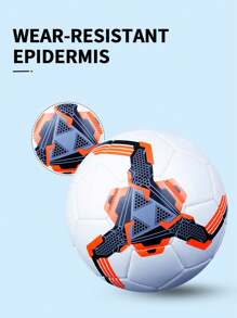 YUNCU 1 szt. Piłka nożna, odporna na zużycie miękka piłka nożna do zawodów treningowych, rozmiar 4,5