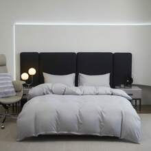 3入組純色被套套裝(不含床單和枕頭套) - 淺灰色 - 查看 1