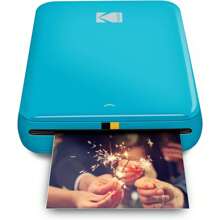 Kodak Step 2" X 3" Wireless Portable Printer With Zink Zero-Ink Technology, Mini Printer Compatible With IOS, Android, NFC & Bluetooth Devices, Instant Printer With Rechargeable Battery Prints 25 Sticky-Back 2" X 3" Photos On A Full Charge - Màu xanh lam - Xem 1