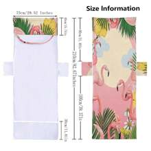 1pc Sun Lounger Cover Towel With Pockets, Beach Towel Clips - Multicolor - View 3