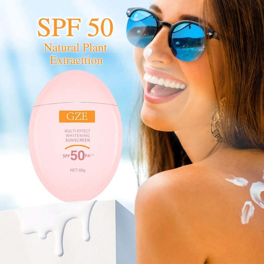 GZE UV Clear Face Sunscreen, SPF 50 Oil Free Sunscreen With Zinc Oxide