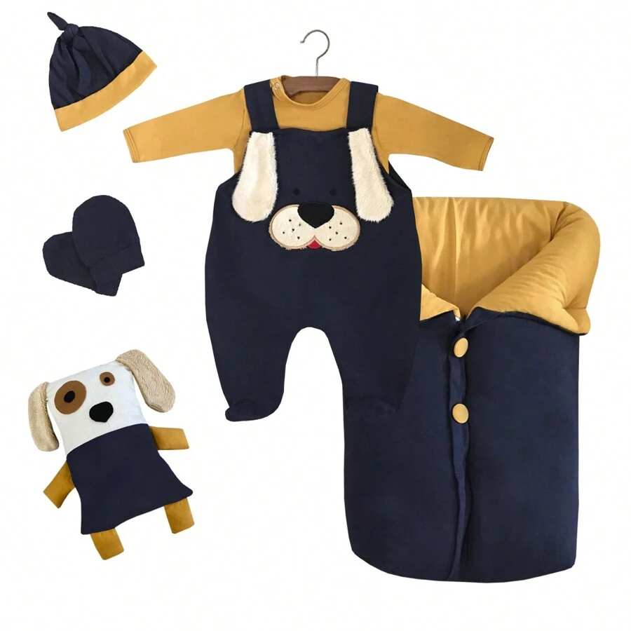 Baby Boys Jumpsuits - Màu xanh hải quân - Xem 1