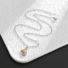 Women's Gorgeous Elegant Fashionable Personalized Unicorn Head Pendant Necklace, Jewelry Gift - Gold - View 3