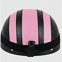 1 szt Czarny I Różowy Motocykl Skóra  Kask Z Odpinany Gogle , Osłona przeciwsłoneczna I Oddychająca Kask Dla Oba Mężczyźni I Kobiety ( Odpowiedni Na lato )