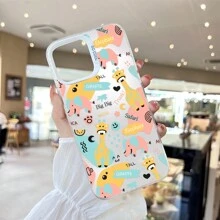1pc Exquisite Cute Animal Pattern Imd Matte Finish Full Package Phone Case Compatible With IPhone 11-15 Pro Max - Multicolor - View 4