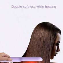 離子直髮刷,二合一直髮器和捲髮器,自動捲髮器和直髮器,紫色 - 紫色 - 查看 4