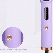 離子直髮刷,二合一直髮器和捲髮器,自動捲髮器和直髮器,紫色 - 紫色 - 查看 5