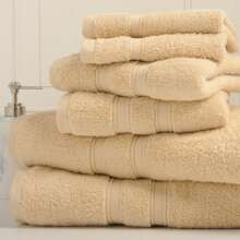 Bibb Home Zero Twist Egyptian Cotton Towel Set - 亞麻布 - 查看 1
