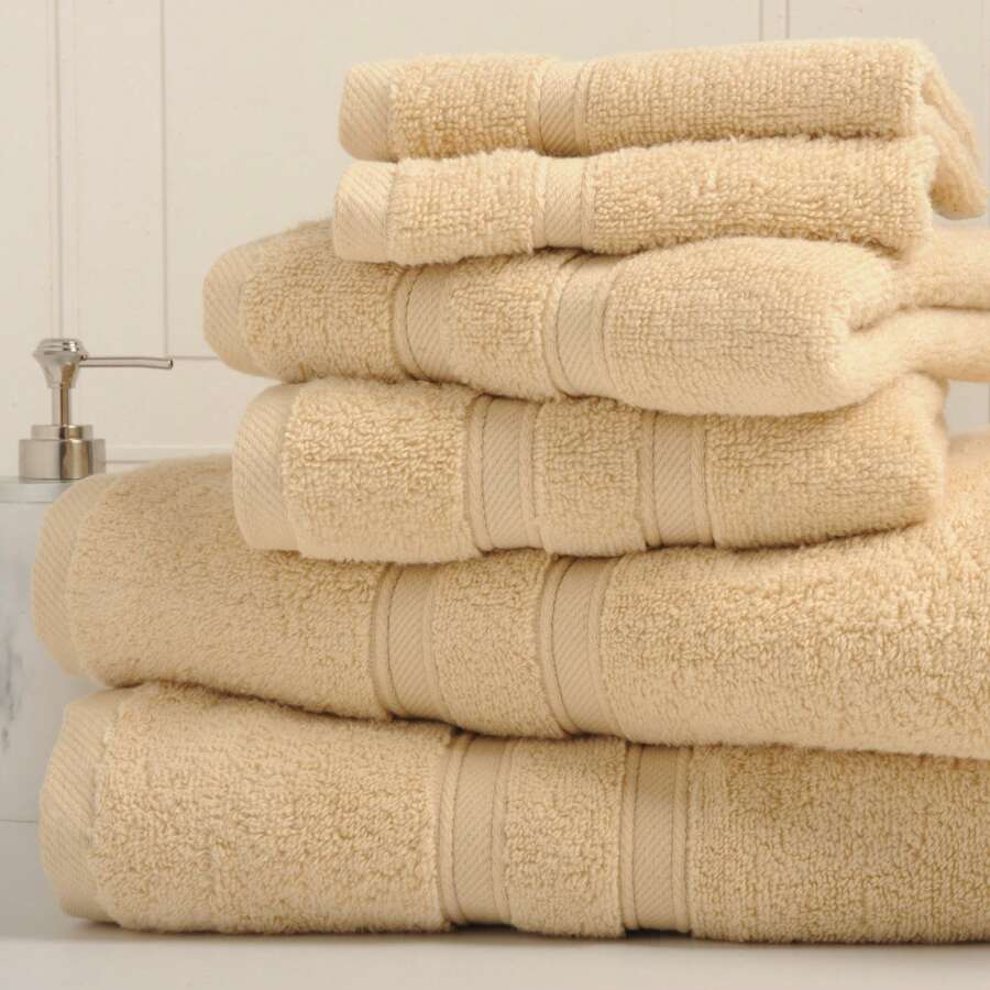 Bibb Home Zero Twist Egyptian Cotton Towel Set - 亞麻布 - 查看 1