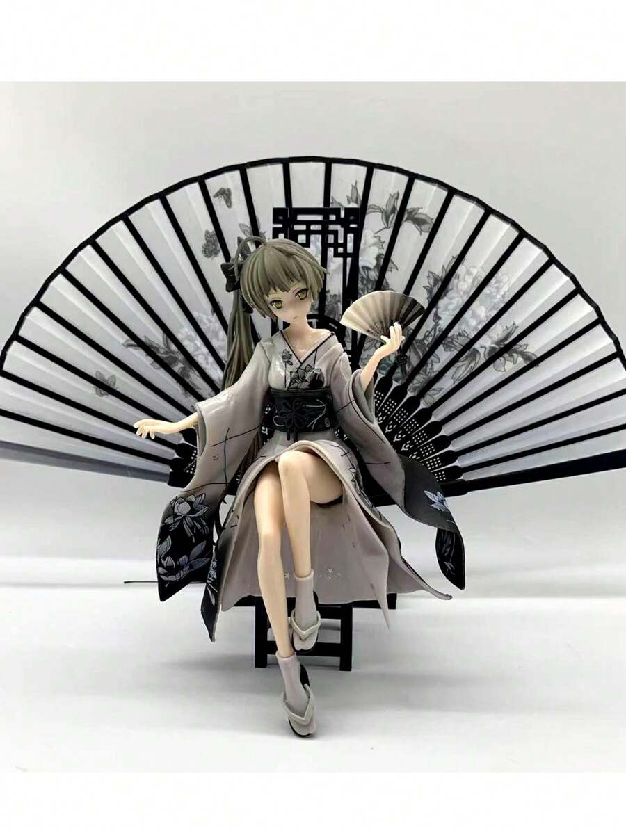 隨機遊戲角色2d卡通人物娃娃玩具模型組件,可用於diy行動人物和家庭桌面裝飾 - 黑與白 - 查看 1