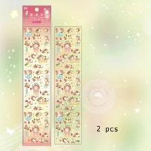 Jasmine Self-adhesive Graffiti Stickers - Blue - View 1