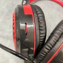 7.1聲道usb3.5毫米有線耳機,帶麥克風,適用於電腦遊戲,音樂,電話,網上學習,適用於桌面和筆記本電腦,男女適用,耳罩式,深低音 - 黑色 - 查看 9