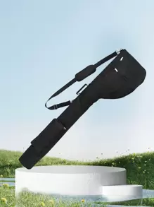 1pc Golf Club Rifle Bag, Foldable Golf Bag With Shoulder Strap, Excluding Other Accessories - Black - View 1