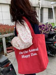 夏季超級新鮮的歐美風格,法式印花格子花卉潮流肩袋,返校季學生布袋,購物袋,聖誕節紅色單品包裝袋,聖誕禮物袋。聖誕快樂!