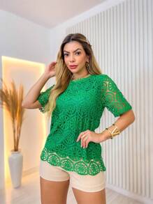 Women Tops - màu xanh lá - Xem 1