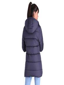 SAKERS OUTDOOR CLOTHING Chamarra Larga Mujer, Chaqueta Afelpada Cazadora Sakers - Azul Marino - Ver 3