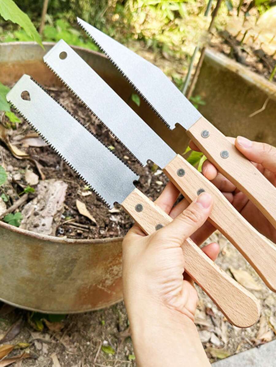 1把sk5鋼鋸木頭,雙面牙齒抽拉鋸,柔軟鋸片手鋸,適用於木工裁切,日本鋸