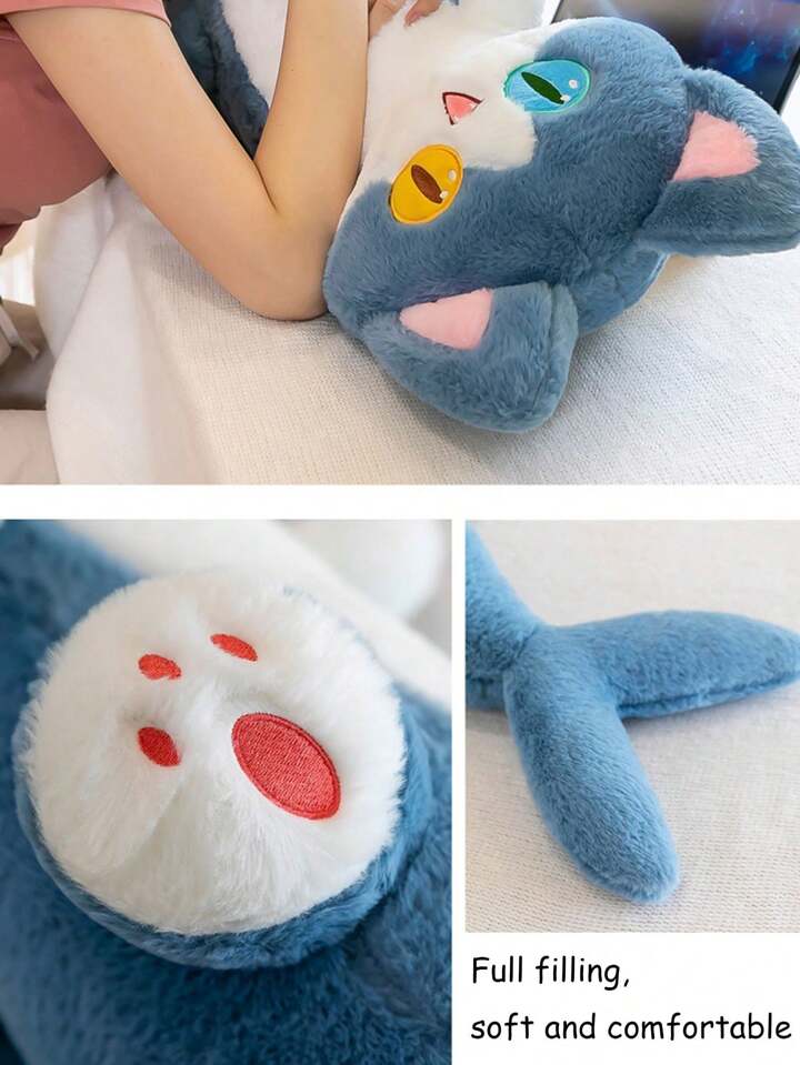 シャークデザインの猫ぬいぐるみ シャーク猫ぬいぐるみ - メルカリ