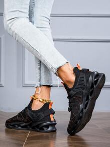 多色女透氣休閒運動鞋跑步鞋舒適柔軟適合通勤學校日常穿著秋季