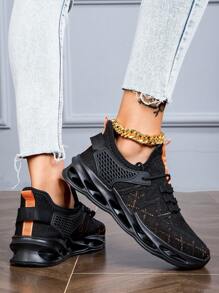 多色女透氣休閒運動鞋跑步鞋舒適柔軟適合通勤學校日常穿著秋季