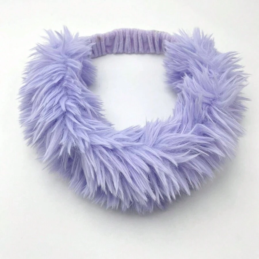 1pc Solid Color Long Hair Tie - Purple - View 1