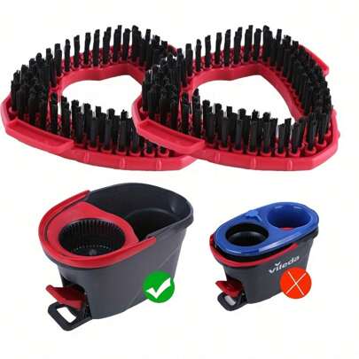 1pc Mop Replacement Brush Head, Mop Replacement Cloth Mop Heads, Easy To Clean, Mop Accessories, Cleaning Supplies, Back To School Supplies