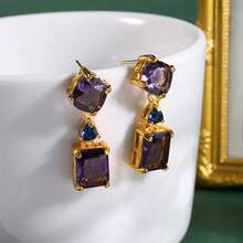 1pair Fashionable Creative Wave Dangle Earrings With Unique Design For Women's Daily Wear - Multicolor - View 7