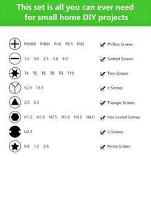 1 Bộ 32 trong 1 Cái vặn vít Bộ Với vỏ bảo vệ , Đối với Cuộc họp Và Tháo gỡ Của Máy móc , , Đa chức năng Bộ tuốc nơ vít , Hình đặc biệt Công cụ , Năm Ngôi sao Cái vặn vít , Kiểu chữ Y Tam giác Sửa chữa Bộ dụng cụ - màu xanh lá - Xem 8