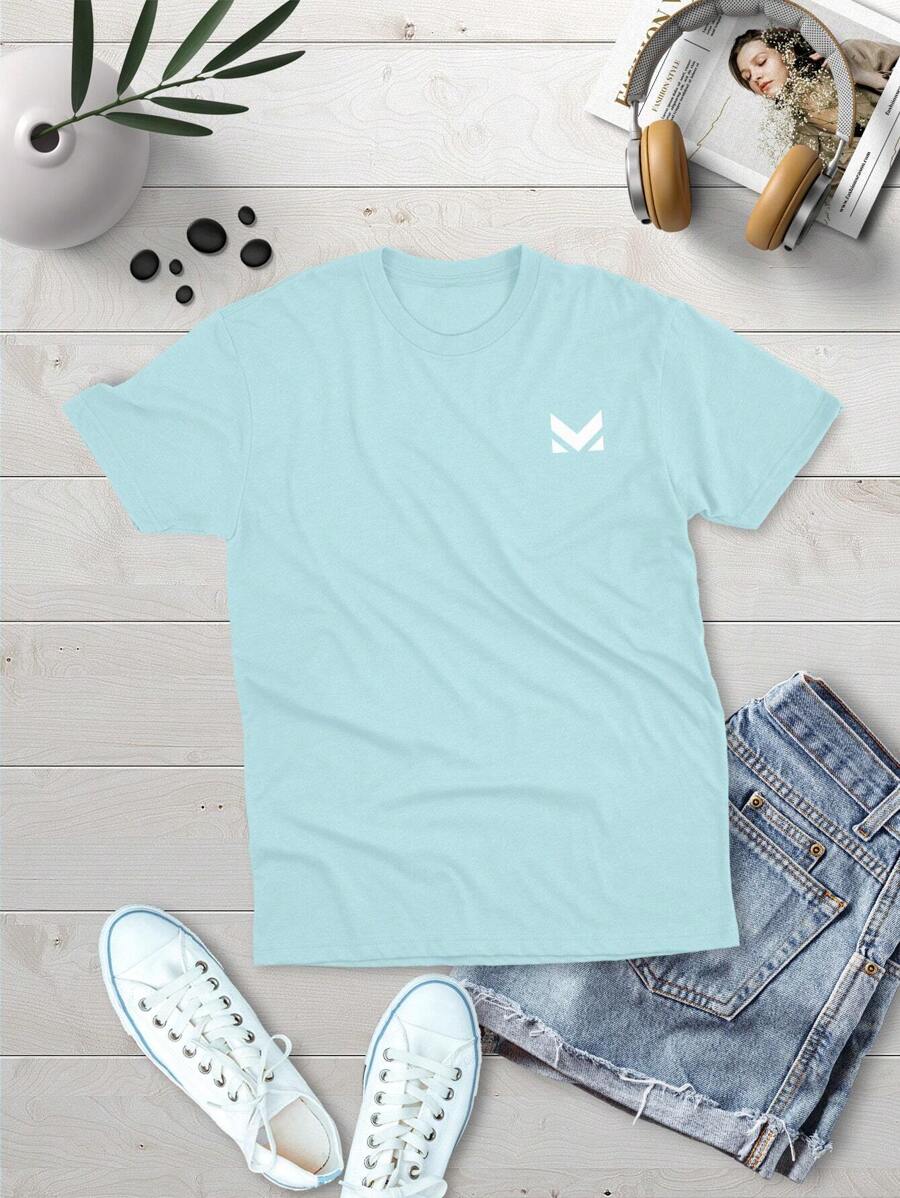 Men T-Shirts - 淺藍色 - 查看 1