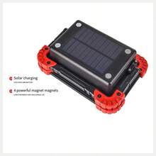 1pc Solar Powered Emergency Portable Handheld Lamp With Magnet - Solar panel + magnet - View 4